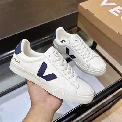 VEJA CAMPO Zapatos Informales Verano Puntera Redonda Con Cordones Unisex Parte Baja Francesa Pareja Foto 1 de 4