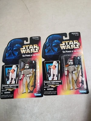 x2 1996 Kenner Star Wars POTF 3,75" Figura de Acción Tarjeta Roja Tatooine Stormtrooper Foto 1 de 4