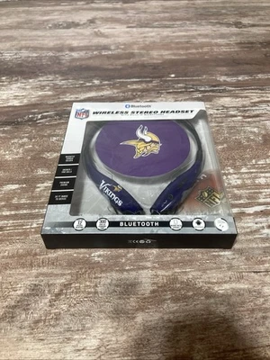 Brand New in Box NFL Vikings Bluetooth Wireless Stereo Headset - Image 1 of 4