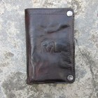 RRL Double RL Dark Brown Leather Card Holder Key Case with RL Logo