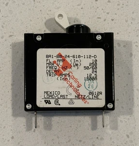 1 Carling Switch 10 Amp Circuit Breaker BA1-B0-24-610-112-D - Foto 1 di 9