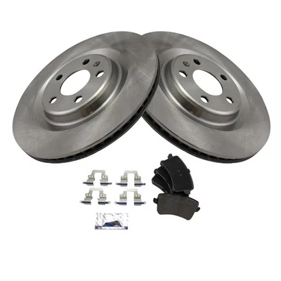 For Audi SQ5 2014-2017 TRQ BKA49958 Rear Disc Brake Kit w Semi-Metallic Pads Foto 1 de 4