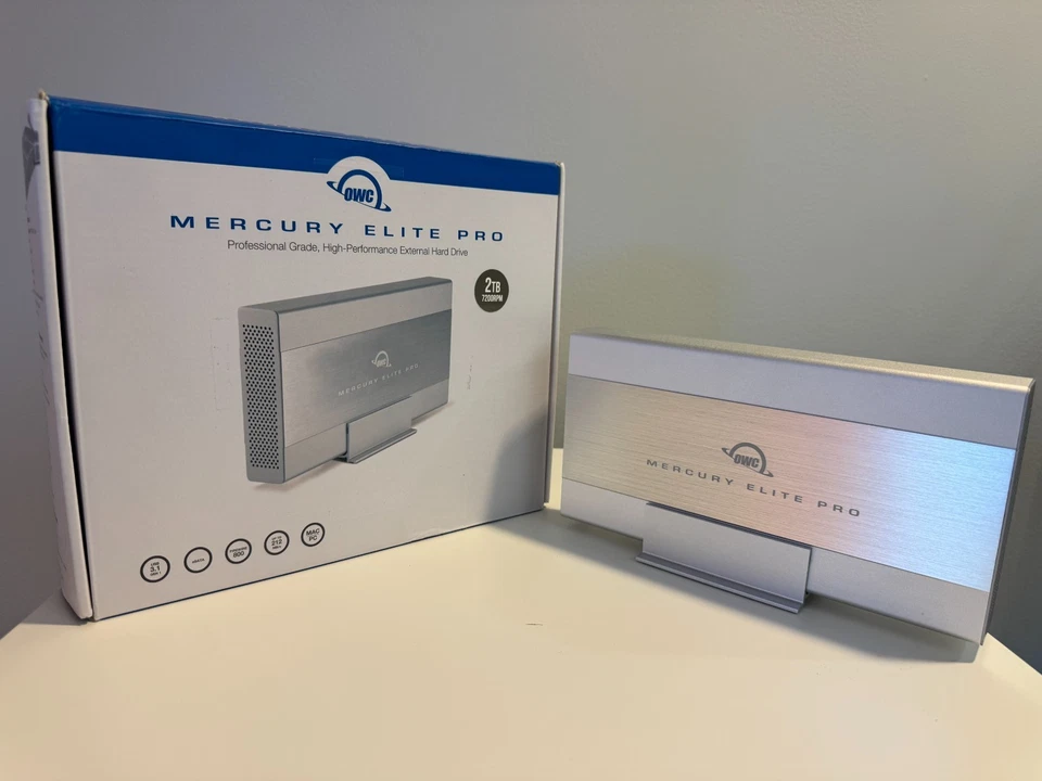 OWC 2TB Mercury Elite Pro HDD USB 3.0 External Storage Hard Drive - Low Use! - Image 1 of 4