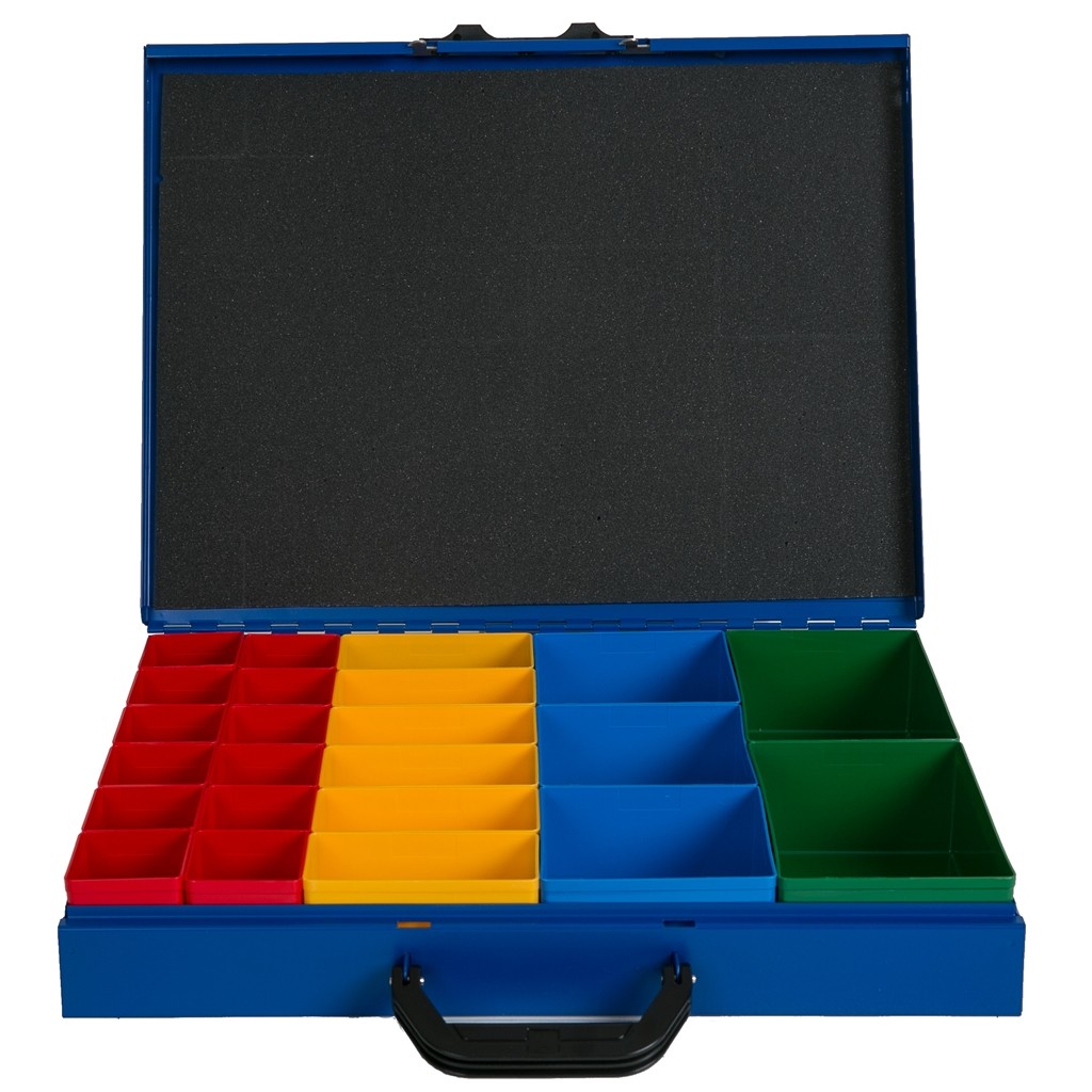 Kleinteilemagazin Mit 6 Schubladen - Stahlblech & PP - 35,7x25,5x43,5cm - Perfekte Ordnung Für Werkstatt & Hobby