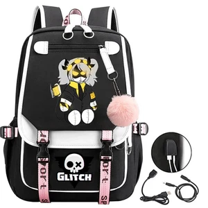 Anime Murder Drones School Backpack Bookbag Fashion Usb Travel Bags Rucksack - Picture 1 of 25