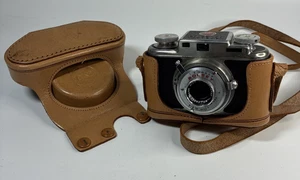 Macchina fotografica vintage Bolsey modello B2 e custodia in pelle 35mm non testata - Foto 1 di 13