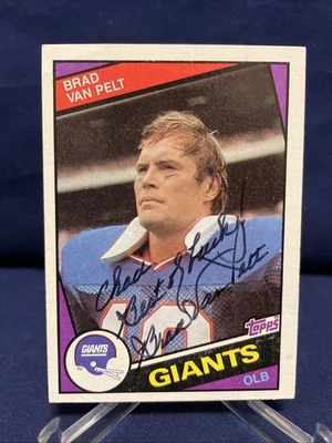 Brad Van Pelt -Michigan State - New York Giants Autographed Card - Image 1 of 2