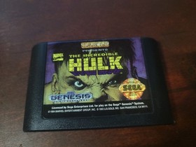 The Incredible Hulk (Sega Genesis, 1994) Authentic Game Cartridge