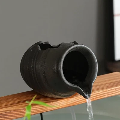 Outdoor Garden Fountain Spitter Pond Water Feature Pump DIY Ceramic Pot Decor... - Image 1 of 2