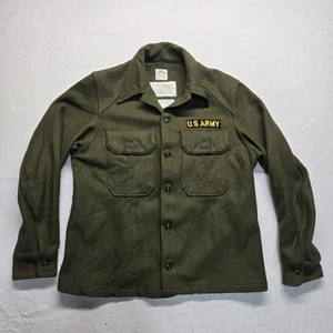 Chaqueta Abrigo Vintage 1956 Ejército de Estados Unidos Campo Lana Oliva/Nylon Adulto Talla M Mediana - Imagen 1 de 8