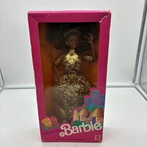 Nigerian Barbie #7376 SEALED VINTAGE 1989 Dolls Of The World Special Edition - Picture 1 of 12
