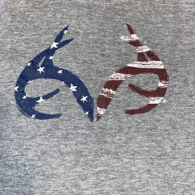 Camiseta Americana Realtree Vintage Juvenil Pequeña Manga Corta Camiseta Foto 1 de 4