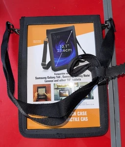 USA GEAR 10 inch Tablet Case - Tablet Holder with Shoulder Strap (Black)  - Picture 1 of 3