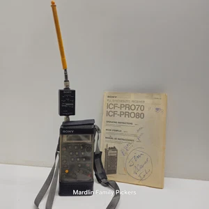 Sony ICF-PRO80 Receiver ICF-PRO70 Manual FRQ-80 Converter Antenna Vintage Rare - Picture 1 of 22