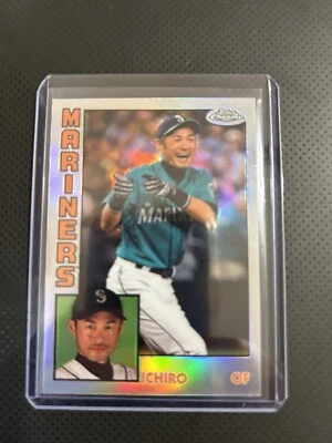 2019 Topps Chrome Ichiro Suzuki #84TC-14 Refractor Retro HOF Seattle Mariners  - Image 1 of 2