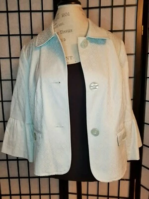 NEW EMMA JAMES Light Blue Jacket Size 16 - Image 1 of 4