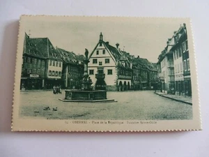  ANCIENNE CARTE POSTALE  OBERNAI PLACE RÉPUBLIQUE  - ETAT NEUF - Imagen 1 de 2