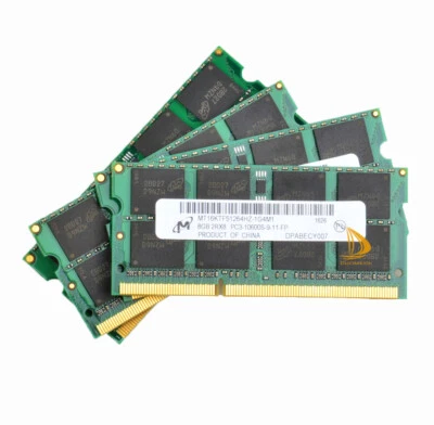 4PCS 8GB RAM Micron 2RX8 DDR3 1333MHz PC3-10600S 204PIN SO-DIMM Memory Laptop !~ - Image 1 of 4