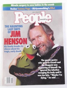 People Magazine Kermit the frog Vtg June 1990 Muppet Show Jim Henson - Picture 1 of 4
