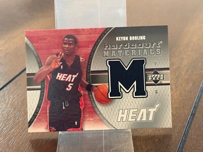 2005-06 Upper Deck Hardcourt #HM-KD Miami Heat Keyon Dooling Jersey Patch Card - Image 1 of 4