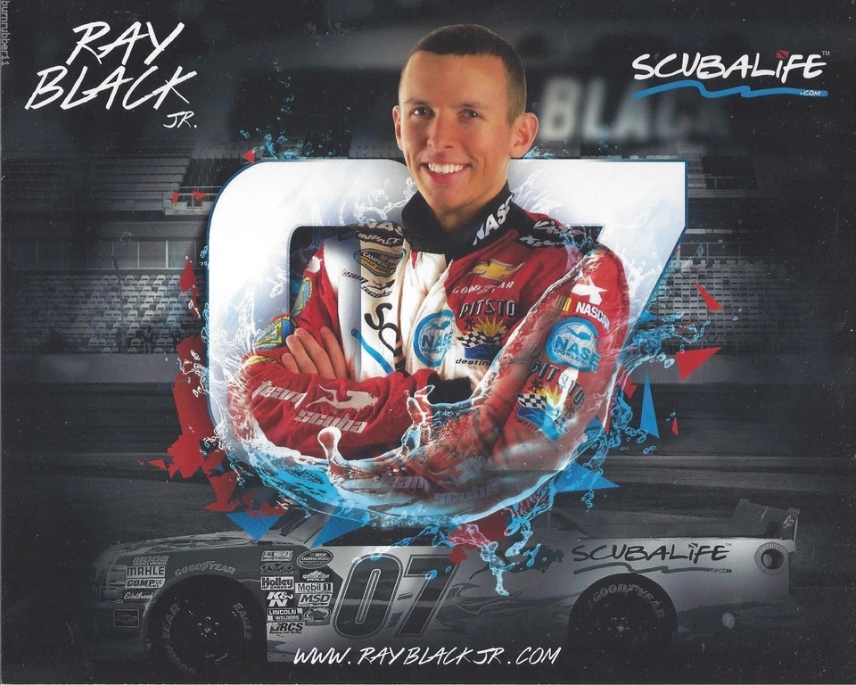 Tarjeta postal 2015 Ray Black Jr "Team Scuba" #07 NASCAR SEGUNDA VERSIÓN CWTS Foto 1 de 1