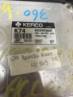 39131-26BE7 ECM ECU компьютер 2009 Hyundai Accent - Изображение 1 из 3