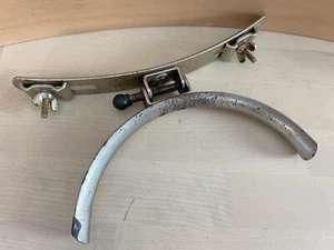 LUDWIG Marching Field Snare Drum LEG REST Bracket Part 40s 50s Vtg NICKEL Finish - Picture 1 of 5