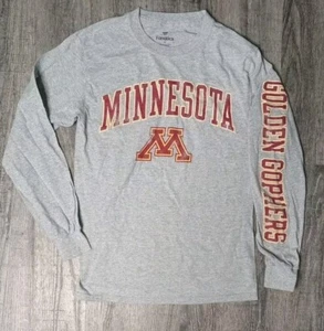 Minnesota Golden Gophers Shirt Mens Small Gray Fanatics NCAA Long Sleeve - Imagen 1 de 7