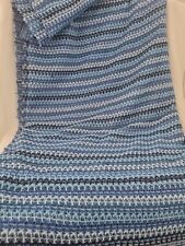 Vintage Weave Curtain Fabric Navy Blue/Dark Blue/Light Blues 52"w x 16 Feet Long