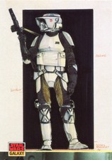 1994 Star Wars Galaxy Series 2 BASE Trading Card #183 A SPEEDER BIKE PILOT