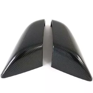 Cubierta de espejo de puerta lateral negra fibra de carbono para Tesla Model S 2 piezas 2015-2019 - Imagen 1 de 5