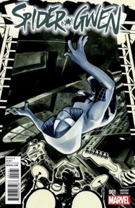 SPIDER-GWEN #1 ADAM HUGHES CONQUEST B&W VARIANT-B SPIDER-MAN FIRST ISSUE VOL-1 - Picture 1 of 1