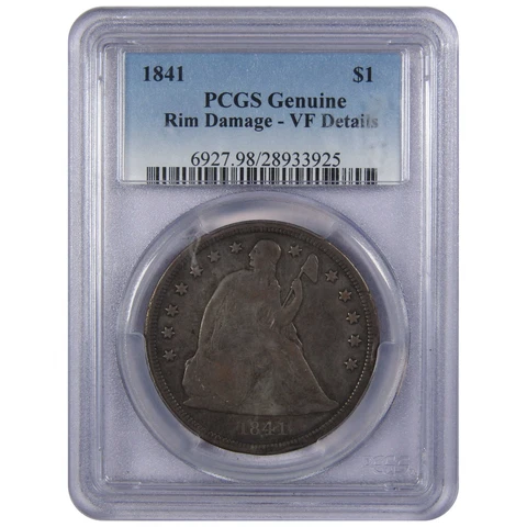 1841 Seated Liberty Dollar Very Fine Details PCGS Silver SKU:IPC6068 Cover