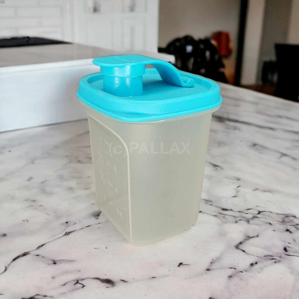 TUPPERWARE MESS & GO 250 ML MESSBECHER ERFRISCHER HELLBLAU - Bild 1 von 2