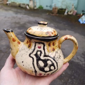 Vintage KAZURI KENYA Pottery Africa Tribal Teapot - Picture 1 of 9