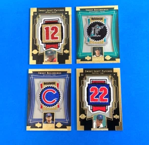 2003 Upper Deck 4 Cards Lot Sweet Spot Patches Sweet Beginnings/W/ Mark Prior - Picture 1 of 2