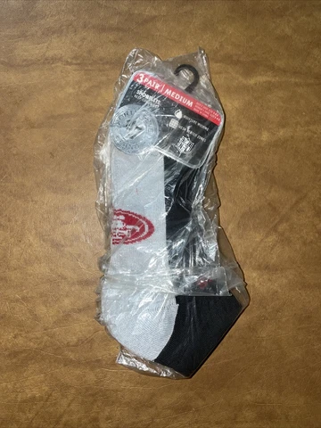 NFL San Francisco 49ers '47 Rush Sport Low-Cut Socks, Medium, 3-Pack Cover