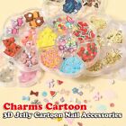 3D Jelly Nail Art Decorations Bead Butterfly Candy Mix Colors Cute Lollipop