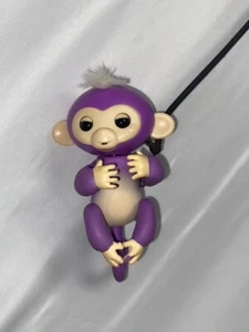 Fingerlings Interactive Baby Monkey Mia Purple Monkey Needs Battery WowWee - Picture 1 of 6
