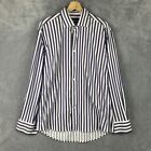 Vannucci Collection Shirt Mens Large Purple Pastel Striped Denmark Long Sleeve