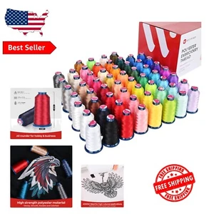 Complete 60-Color Polyester Thread Set for Professional & Beginner Embroidery - Picture 1 of 11