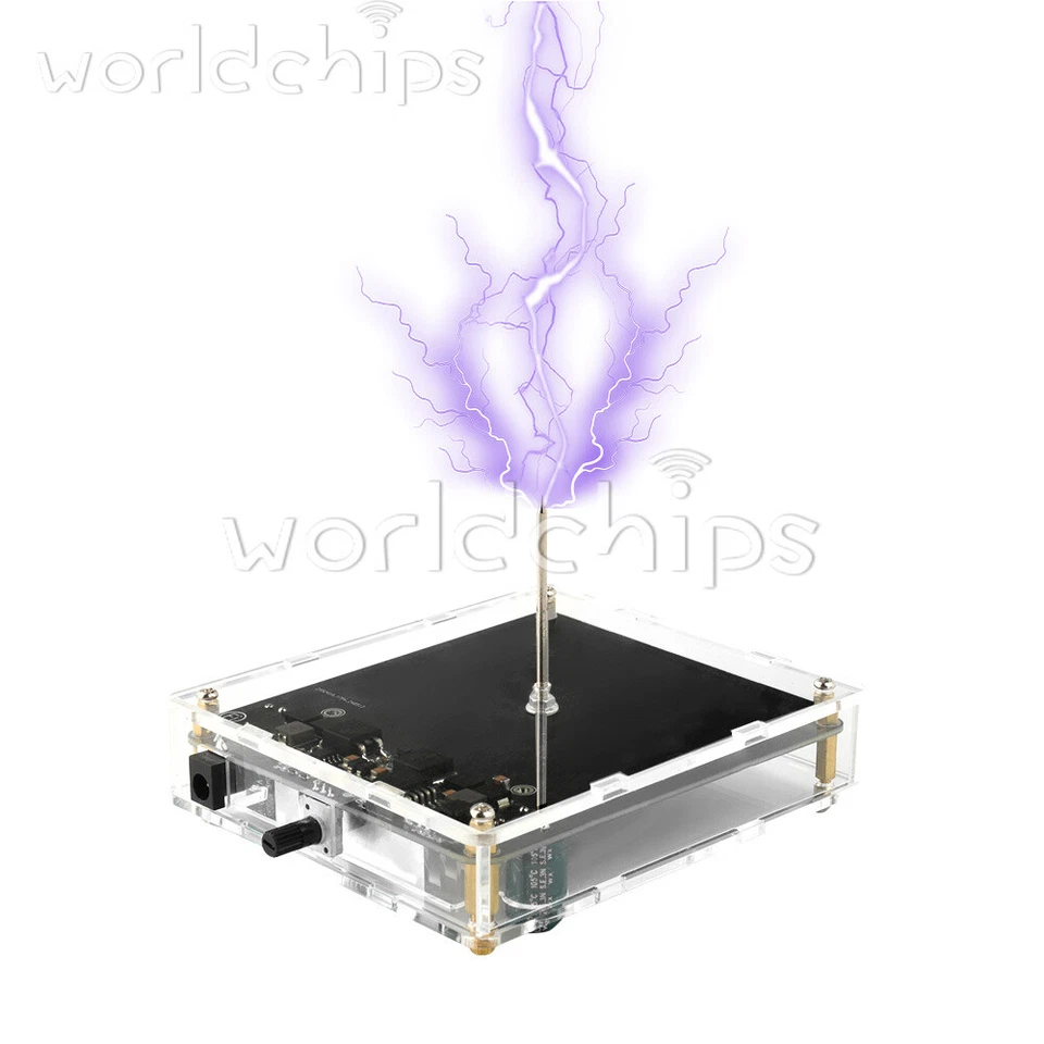 Tesla Spule Lichtbogen Generator Künstlicher Blitz Berührbar Lehrwerkzeug Wissenschaft - Bild 1 von 4