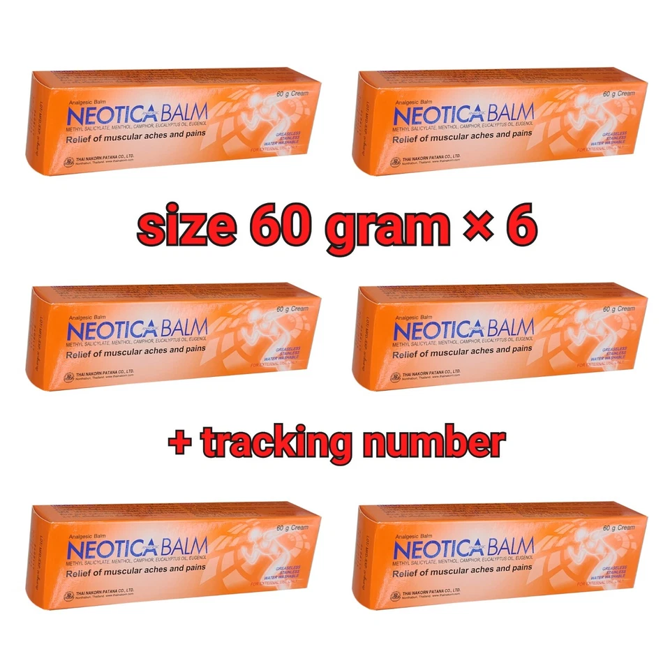 12 X 100g Neotica Balm Analgesic Cream Relief of Muscular Aches and Pains