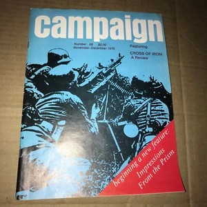 Vintage CAMPAIGN Magazine Gamer Cross of Iron Review Nov / Dec 1978 - Picture 1 of 3