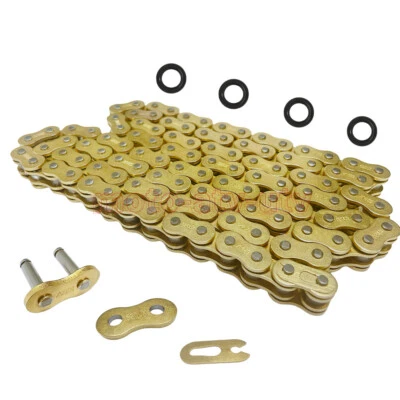 520 X-Ring Chain w/ Connecting Master Link for Kawasaki KLX450R KX125 Ninja 650 Foto 1 de 4