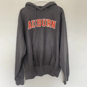 Auburn Mens Hoodie Sweatshirt MV SPORTS PRO-WEAVE Grey Size Large - Picture 1 of 9