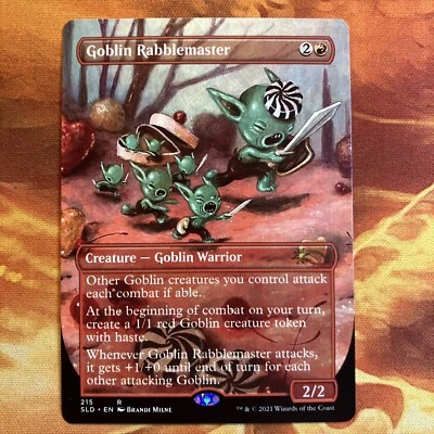 MTG Borderless Goblin Rabblemaster Secret Lair: Valentine’s Day 2021 NM Rare!! - Image 1 of 2
