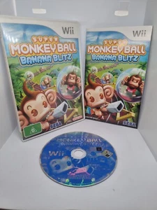 Super Monkey Ball Banana Blitz Nintendo Wii PAL *Complete* Wii U Compatible - Picture 1 of 3