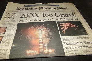 Dallas Morning News Millennium Dallas Celebration Pegasus Flying Horse Complete - Picture 1 of 11