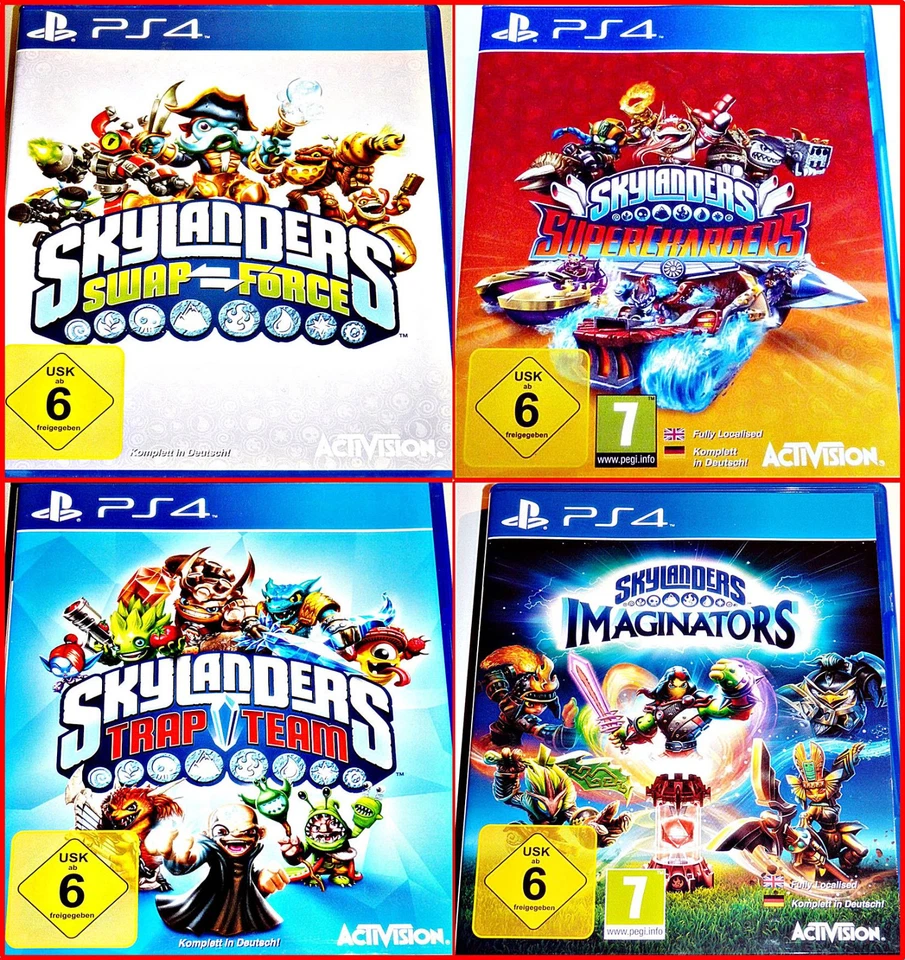 PS4 SKYLANDERS GAMES, PORTAL UND FIGUREN AUSWAHL:SWAP,IMAGINATRS,TRAP,SUPERCHAR* - Bild 1 von 1